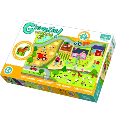 "Gigantic" - On the village / Trefl Baby Floor Puzzle [90753]