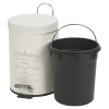 3L Pedal Bin & Toilet Brush [040240]