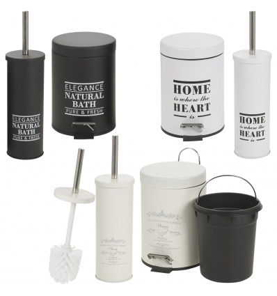 3L Pedal Bin & Toilet Brush [040240]