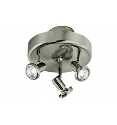 3 Adjustable Round Plug In Chrome Ceiling Spotlights (6761)