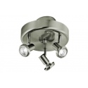 3 Adjustable Round Plug In Chrome Ceiling Spotlights (6761)