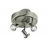 3 Adjustable Round Plug In Chrome Ceiling Spotlights (6761)