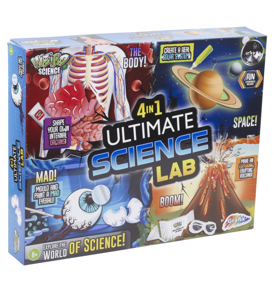 Grafix 4 en 1 Ultimate Science Lab Kit 