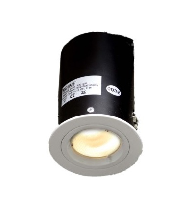 Robus Spring Loaded Enclosed Downlight C/W 11W GU10 CFL Lamp [R201CFL-01]