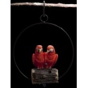 Red Parrot Duo With Sensor 19cm [455075]