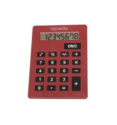 Red Topwrite Jumbo 8 Digit Calculator [969169]