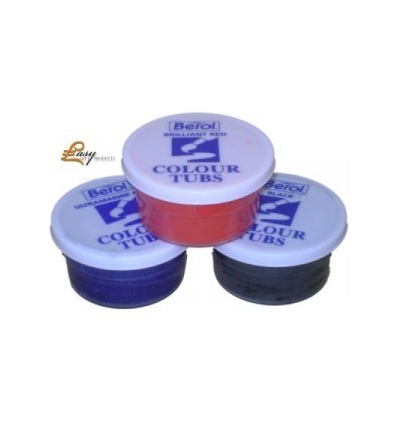 3 Berol Colour Paint Tubs (Red)