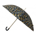 Vogue Automatic Wind Proof Umbrella [Floral Blue Dark Handle]