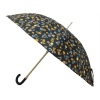 Vogue Automatic Wind Proof Umbrella [Floral Blue Clear Handle]