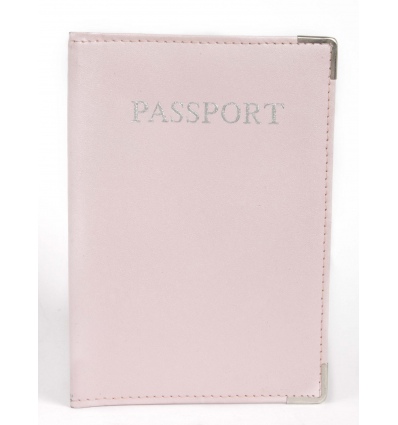 International Leather Passport Holder (Pink)