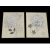 Set Of Two Floral Printed Canvas [42538]