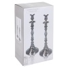 Set of Two 42cm Aluminium Candle Holder [ 390790]