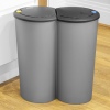 Black Circular Duo Bin [810783]