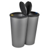 Black Circular Duo Bin [810783]