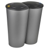 Black Circular Duo Bin [810783]