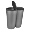 Black Circular Duo Bin [810783]