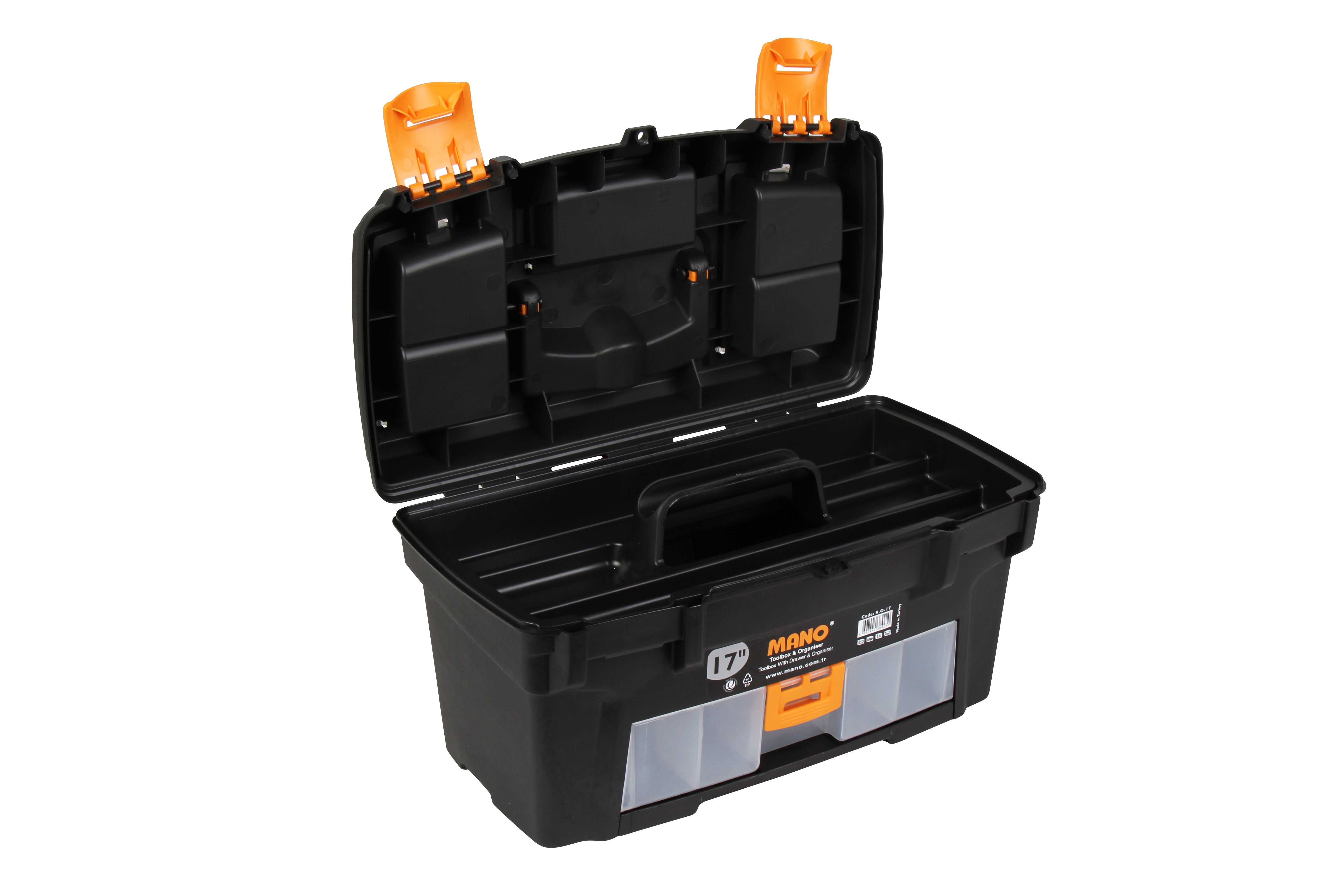 Plastic Diy Mano Toolbox Lockable Storage Compartment Organiser