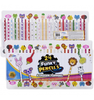 24 Piece Funky Pencils [356500]