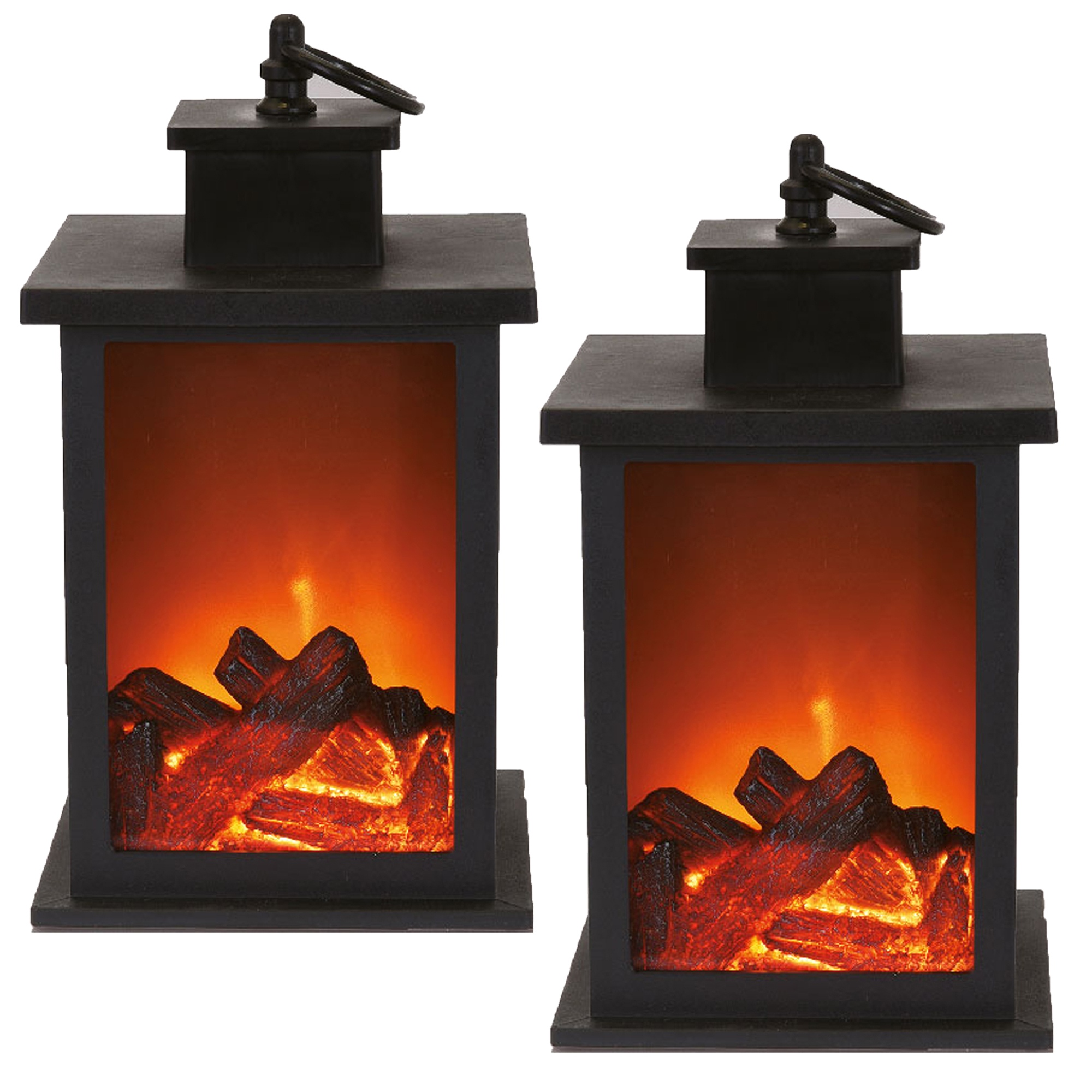 Chimenea de LED Linterna registro flamless fuego efecto Lámpara Vintage Navidad Decoración del hogar