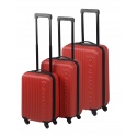 Dunlop Wheeled Suitcase Set of 3 Red 18/22/26" [417134]