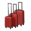 Dunlop Wheeled Suitcase Set of 3 Red 18/22/26" [417134]