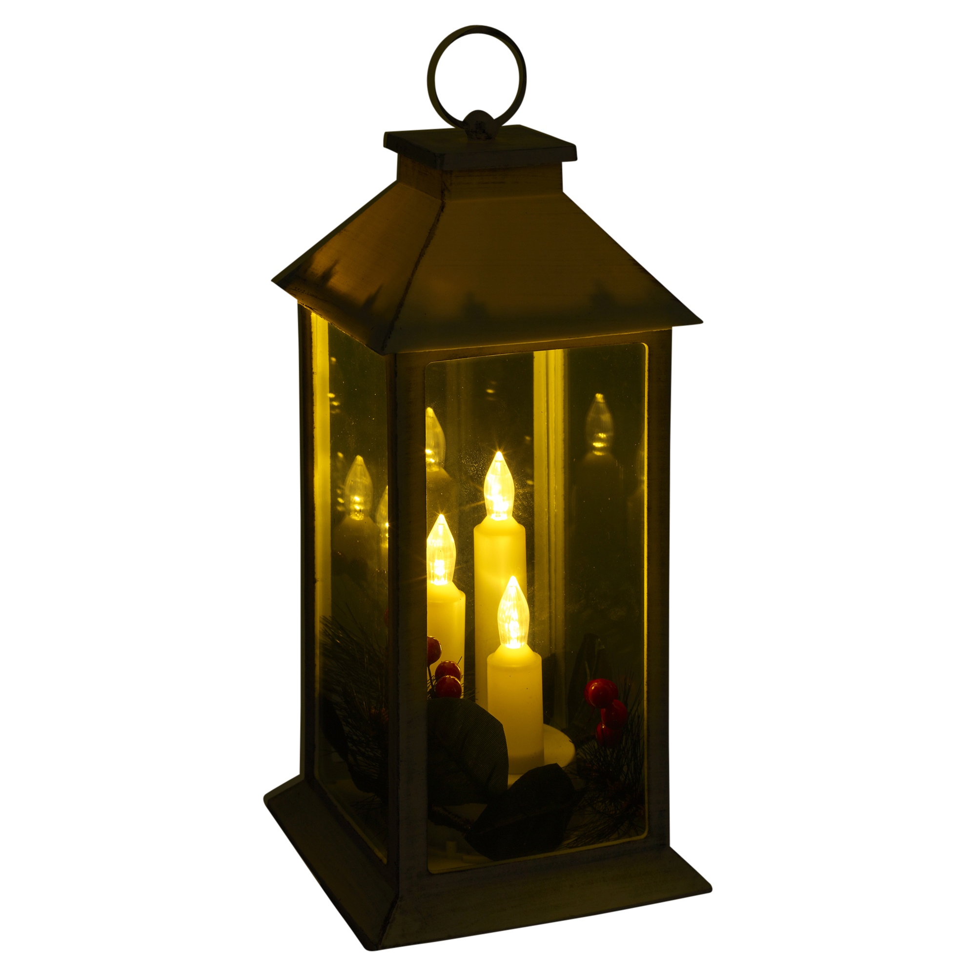 Christmas LED Candle Lantern Xmas Shabby Chic Lamp Decor Home Gift Decoration eBay