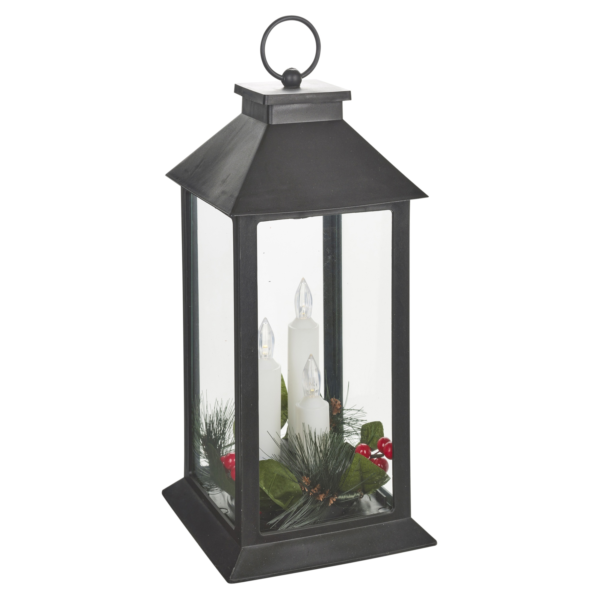 Christmas LED Candle Lantern Xmas Shabby Chic Lamp Decor Home Gift