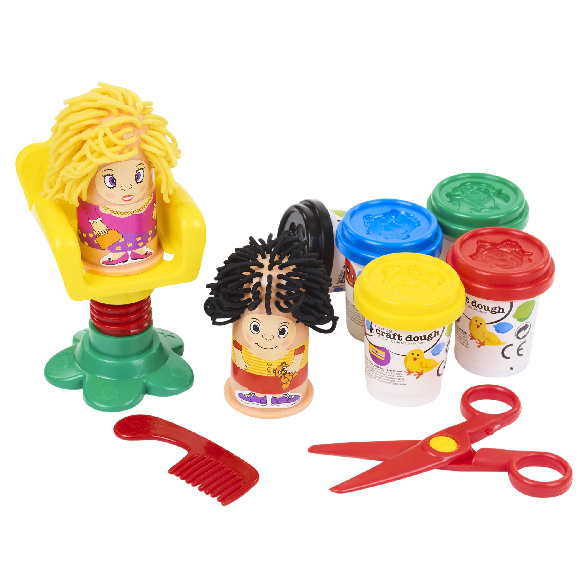 play dough hair