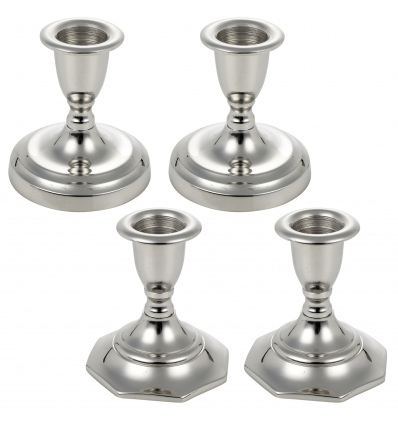 Set of 2 Aluminium Candle Holder 85MM [390721]