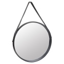 51.5cm Round Inset Black Mirror [616446]