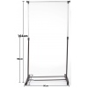 Mobile Clothes Rack Double Rail [256962]