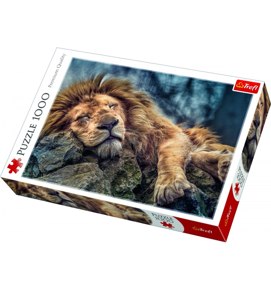 100 % complet puzzle 1500 trefl lion - Trefl