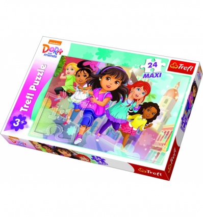 Puzzle - "24 maxi" - Ready , set, start! / Viacom Dora and Friends [14242]