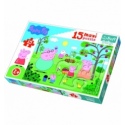 Puzzle "Maxi 15" - Peppa in the garden [14282]