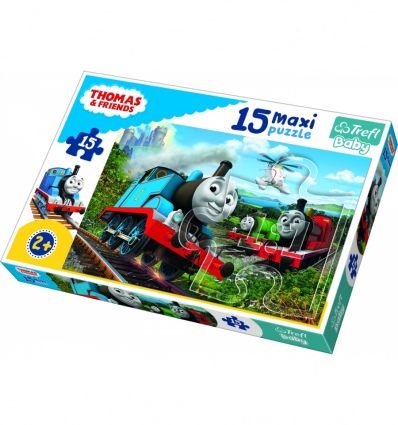 Puzzle "Maxi 15" - Speeding locomotives / Thomas&Friends [14283]