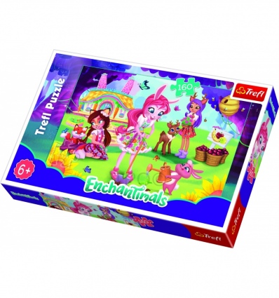 Puzzles - "160" - Bree, Danessa and Felicy in the garden / Mattel Enchantimals [15361]