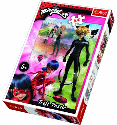 Puzzles "100" - Adventures of Ladybug and Cat Noir / ZAG America Miraculous [16323]