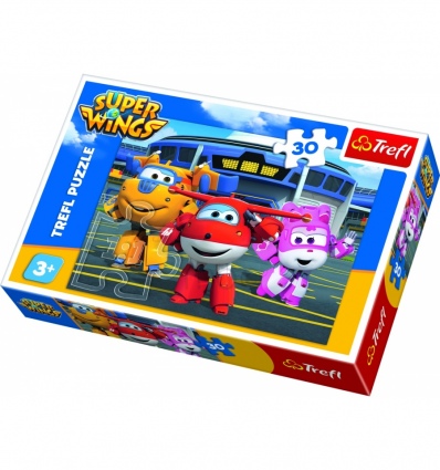 Puzzles - "30" - Friends in front of the hangar /CJ E&M Super Wings [18226]