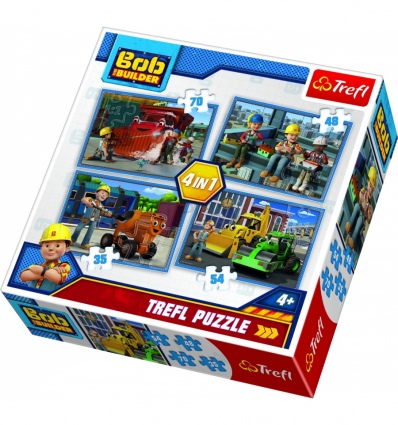 Puzzle - "4in1" - Busy day / Bob the builder [34270]