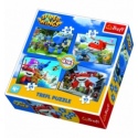 Puzzle - "4in1" - Awesome team / CJ E&M Super Wings [34280]