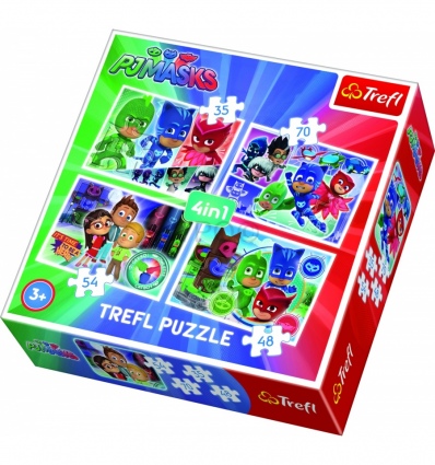 Puzzles - 4in1 - PJ Masks team / E1 PJ Masks [34299]