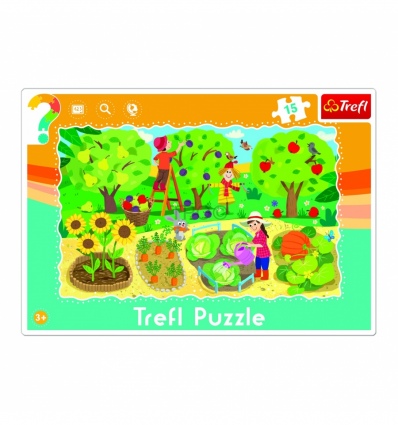 Puzzle - "15 Frame" - Garden / Trefl [31218]