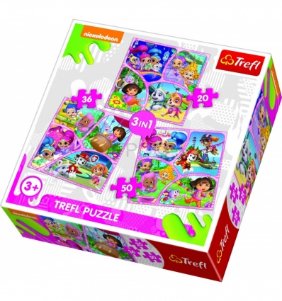 Puzzles - "3in1" - Join our fun / Viacom Nick Jr Multi-Property [34828]