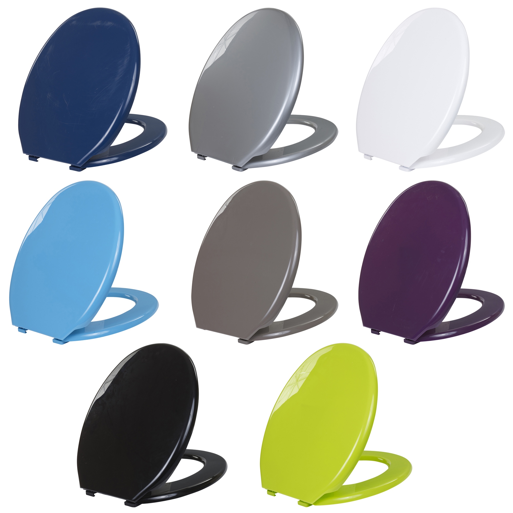coloured toilet seats