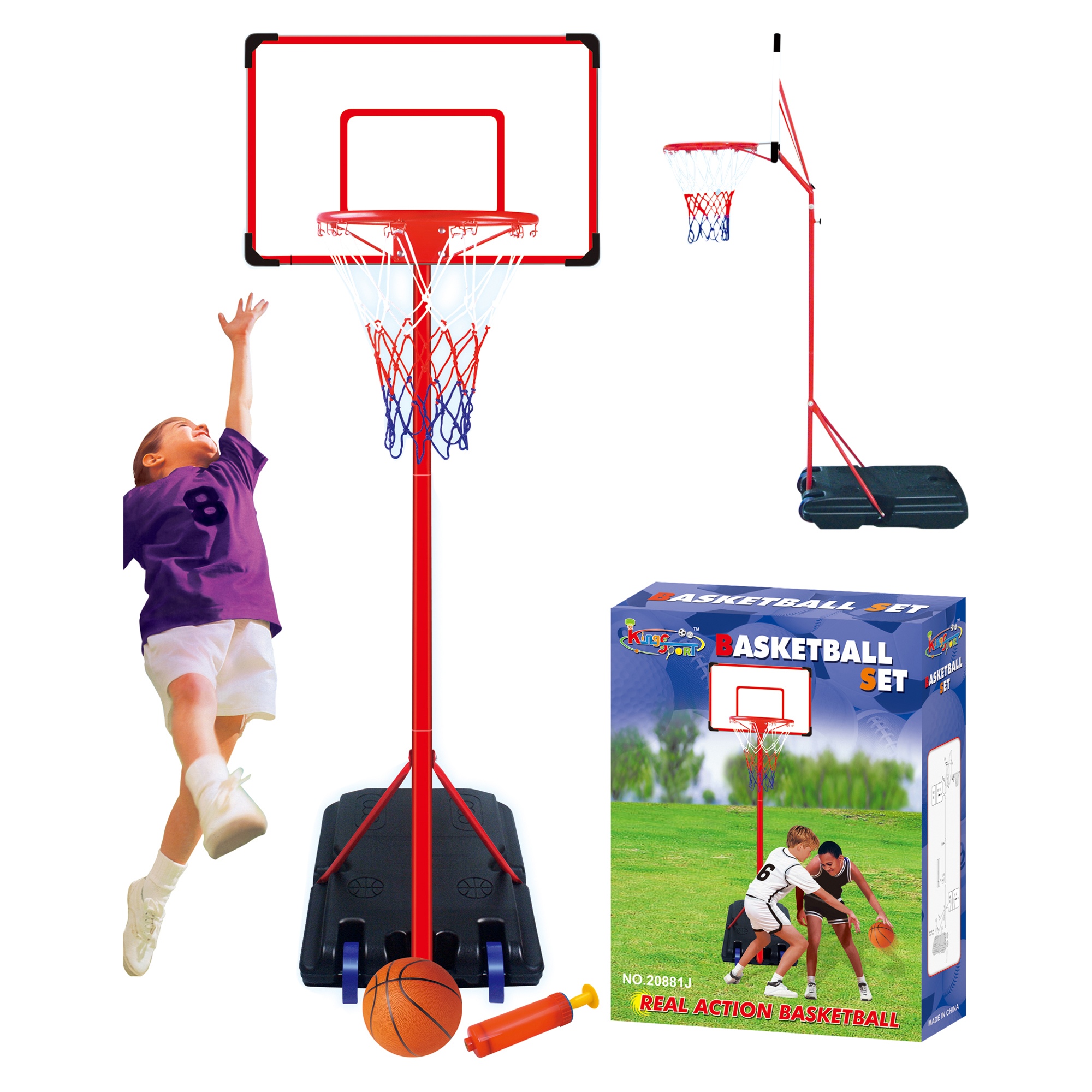 URBN Toys Free Standing In The Street Basketball Set