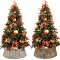 Large 60cm Christmas Tree Wicker Skirt