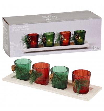 Tea Light Holder Set 30cm [212761]