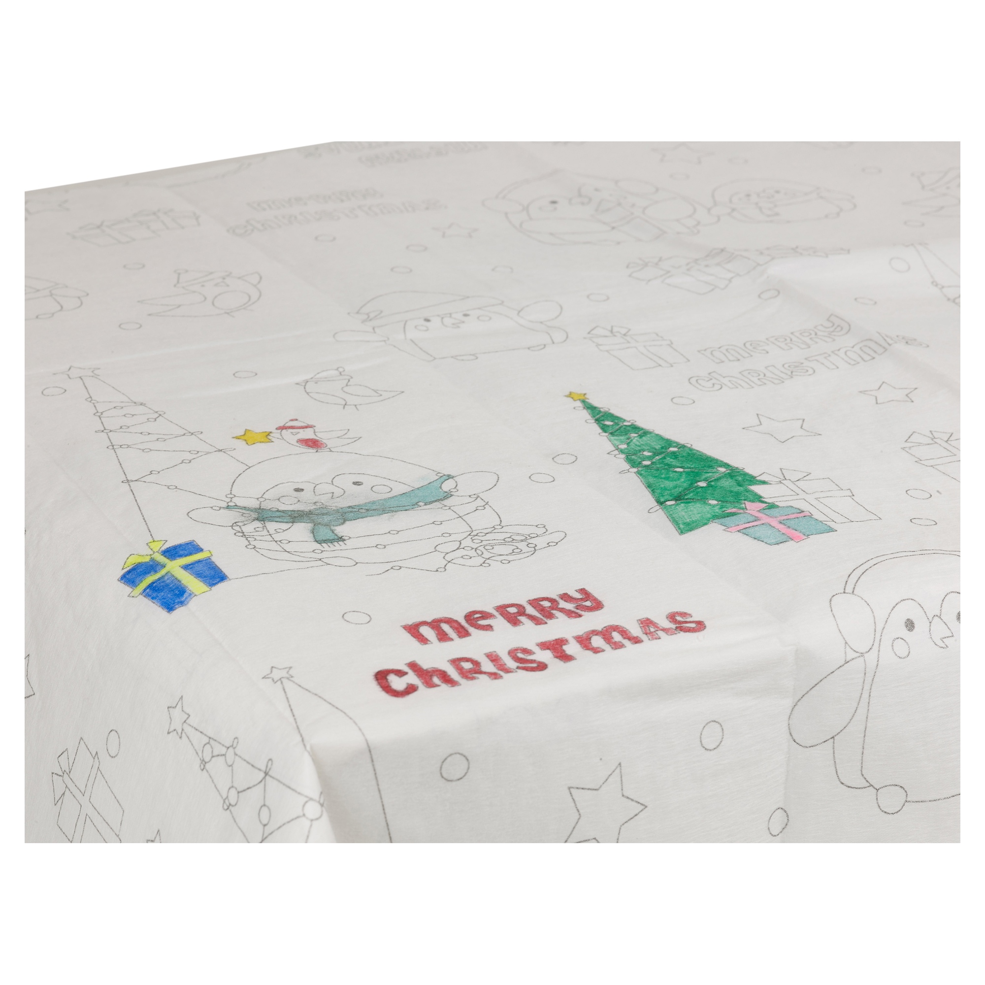 Kids Colour Your Own Christmas Tablecloth Xmas Childrens Table Cloth