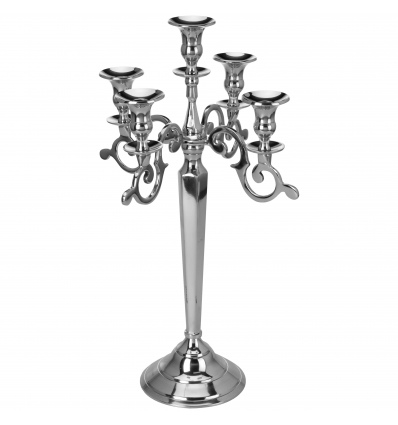 50cm Polished Aluminium Candelabra [388190]