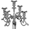 50cm Polished Aluminium Candelabra [388190]